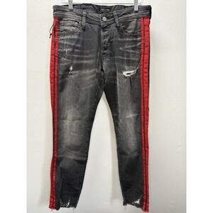 Jack & Jones Glenn Slim Fit Button Fly Black Jeans Size 32x32 NWT $120 MSRP